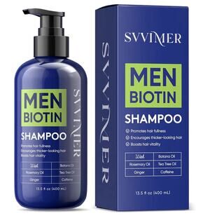 Hair Growth Biotin Thickening Shampoo For Men Rosemary Tea Tree Sealed 13.5 Oz